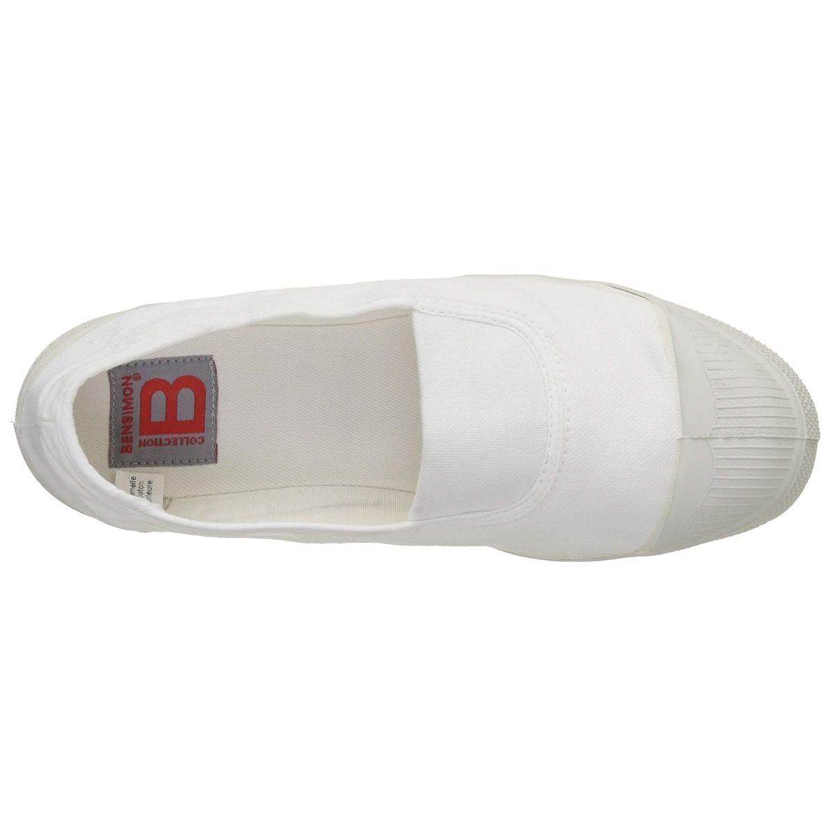 Bensimon femme tennis elastique blanc1425909_6 sur voshoes.com