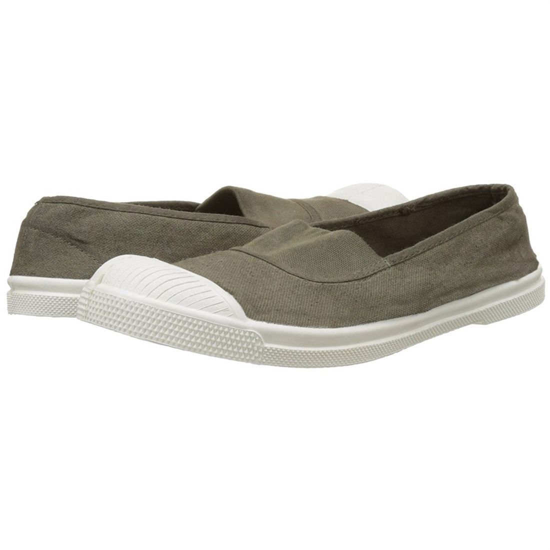 Bensimon femme tennis elastique vert1425916_5 sur voshoes.com