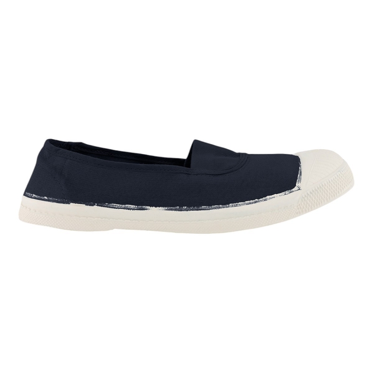 femme Bensimon femme tennis elastique bleu