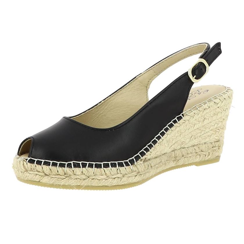 Maison de l espadrille femme espadrille 950 noir1438201_2 sur voshoes.com