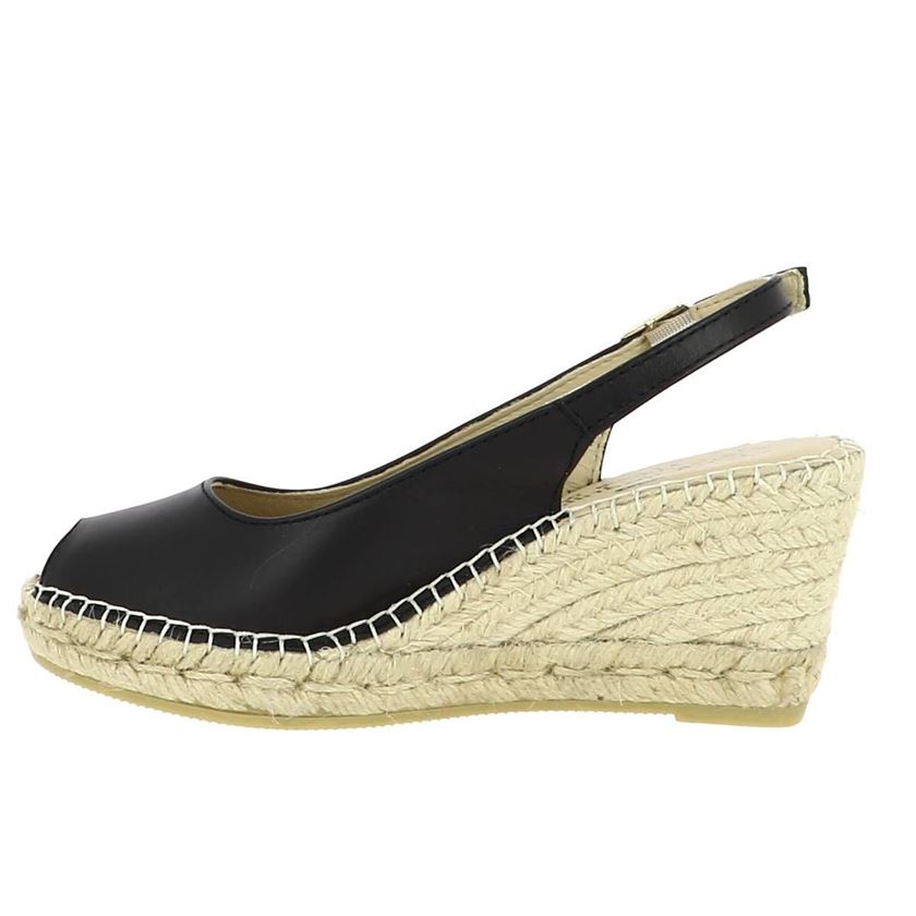 Maison de l espadrille femme espadrille 950 noir1438201_3 sur voshoes.com