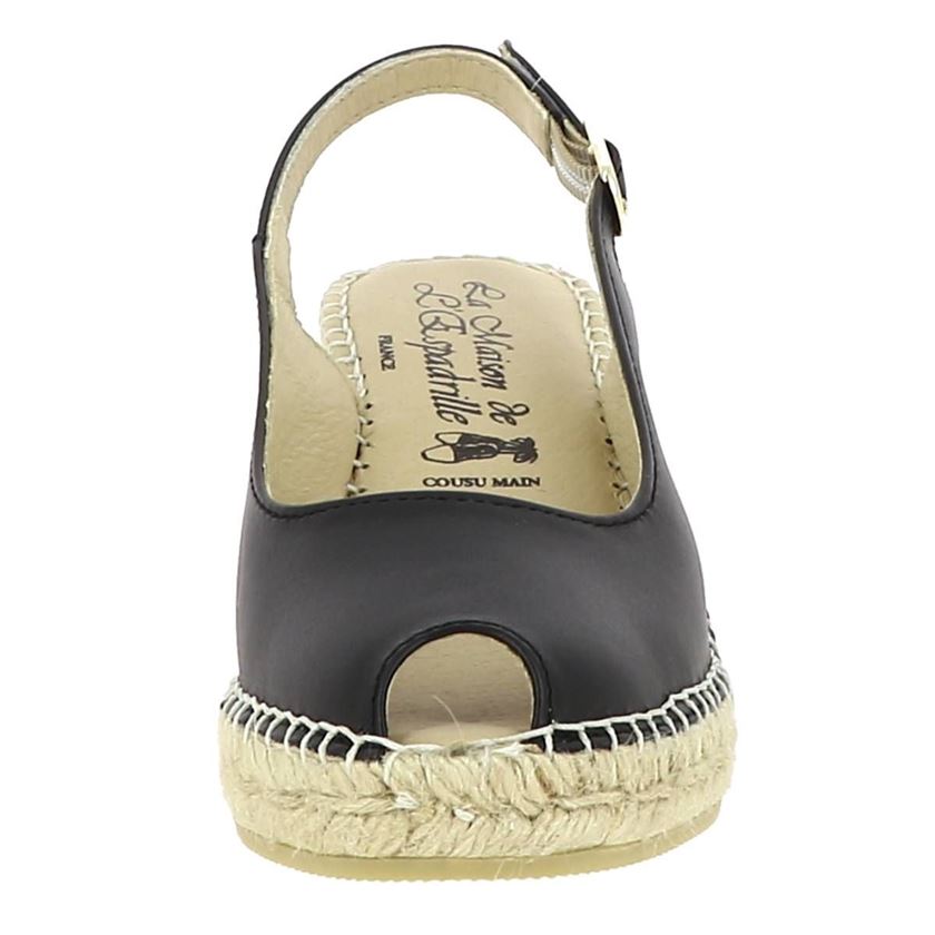 Maison de l espadrille femme espadrille 950 noir1438201_6 sur voshoes.com