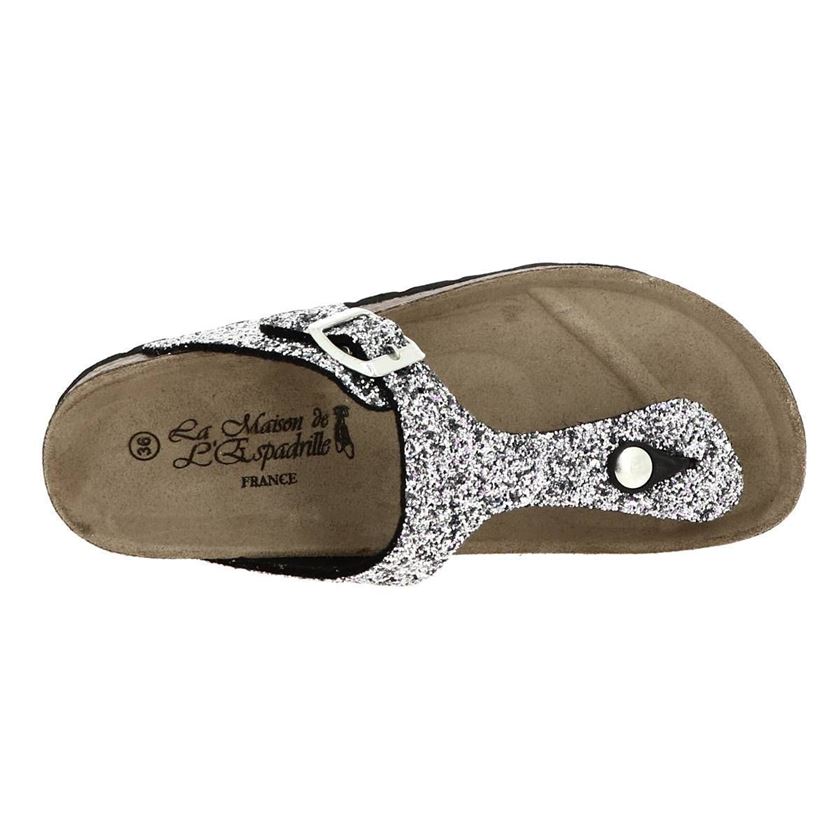 Maison de l espadrille femme 3510 argent1438701_4 sur voshoes.com