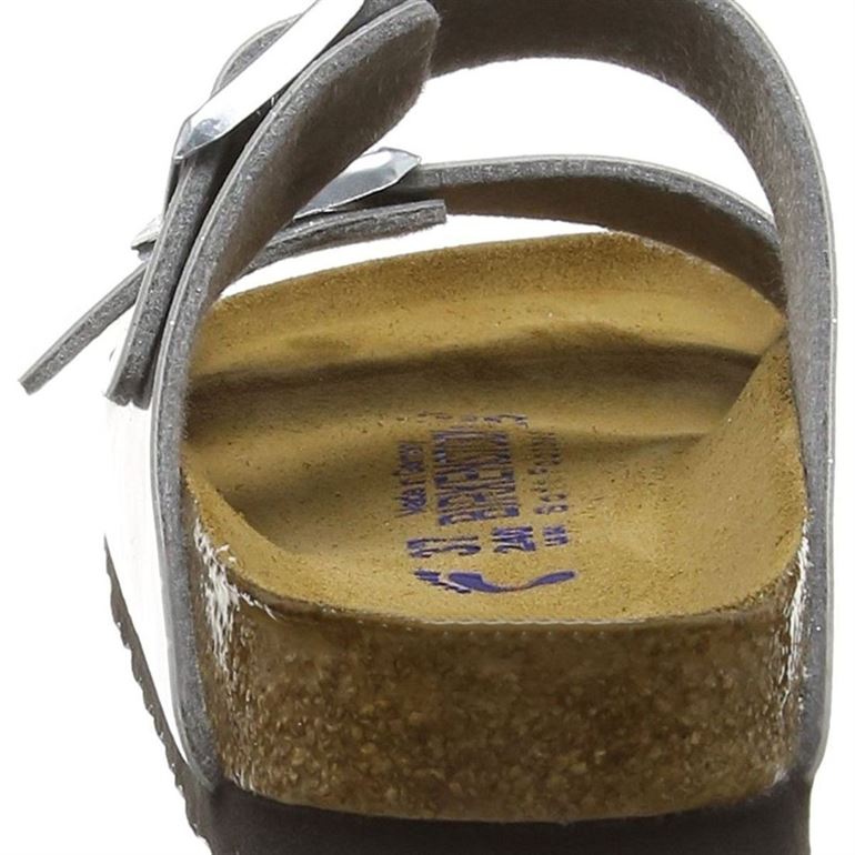 Birkenstock femme arizona f argent1445505_4 sur voshoes.com
