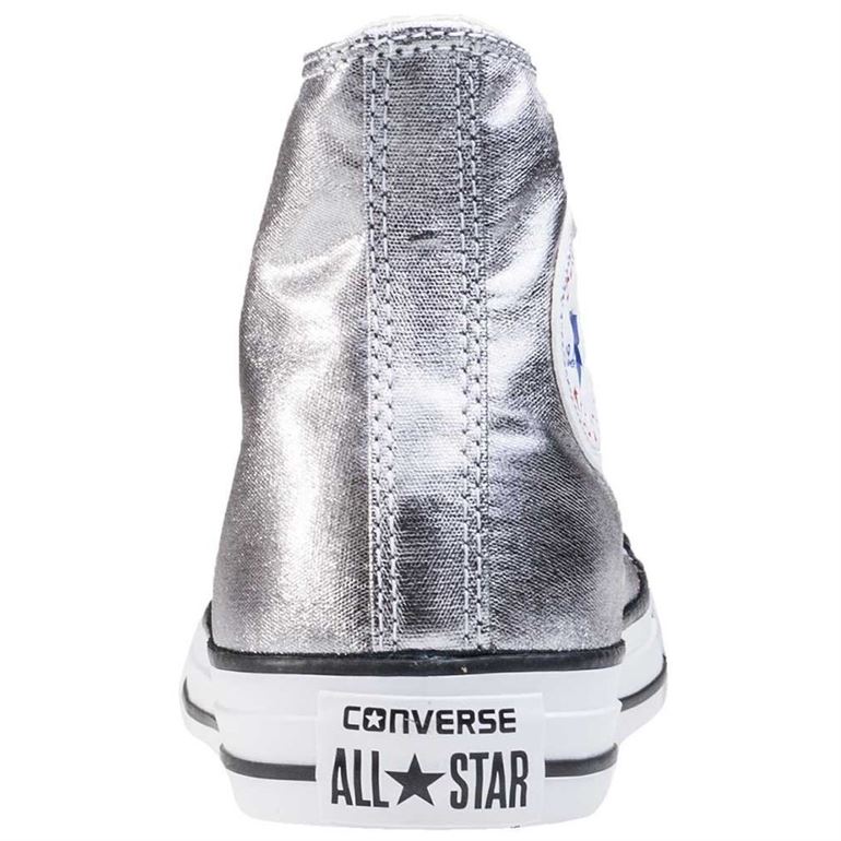 Baskets mode femme Converse ctas hi gunmetal argent VoShoes