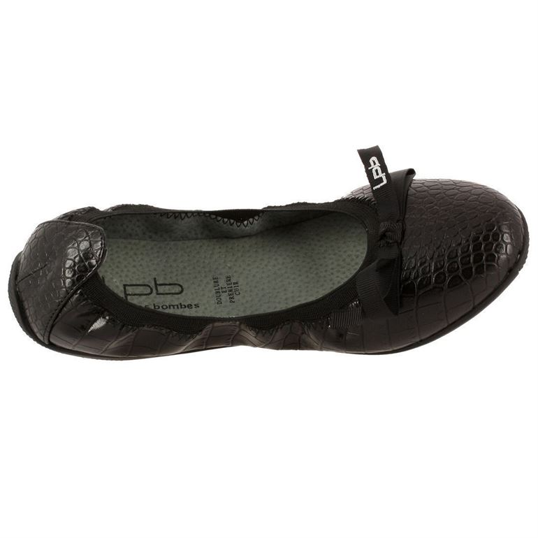 Les petites bombes femme ella croco noir1493602_6 sur voshoes.com