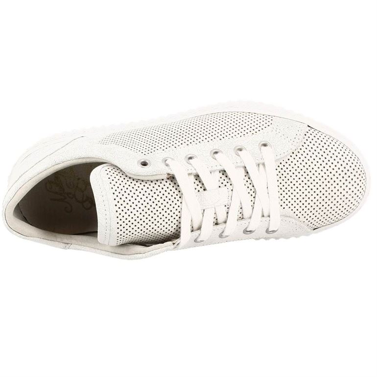 Mustang femme damen schnurhalbschuh blanc1500301_4 sur voshoes.com