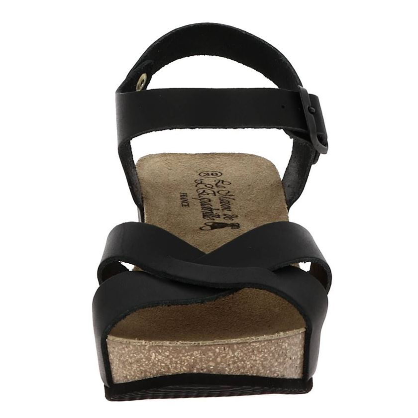 Maison de l espadrille femme 3547 noir1505401_6 sur voshoes.com