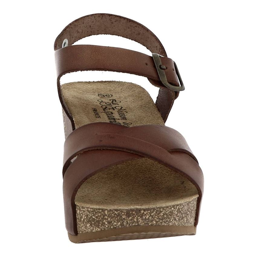 Maison de l espadrille femme 3547 marron1505402_6 sur voshoes.com