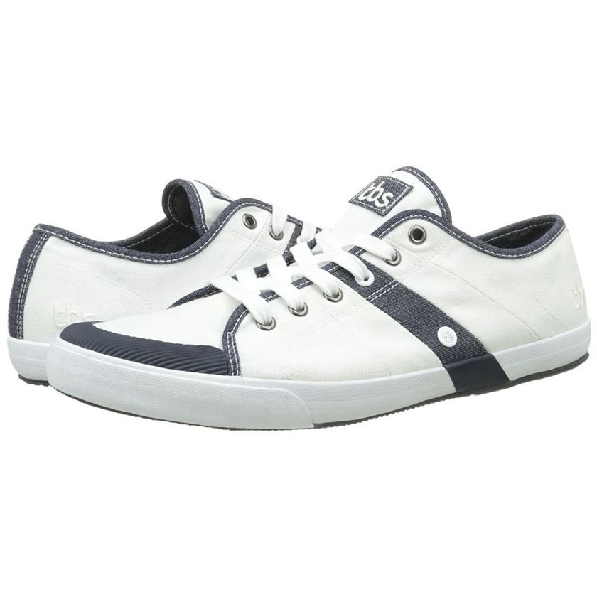 Tbs homme tennis jeans blanc1512603_3 sur voshoes.com