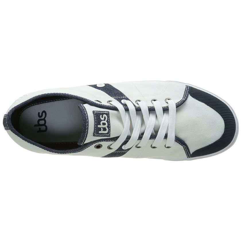 Tbs homme tennis jeans blanc1512603_5 sur voshoes.com