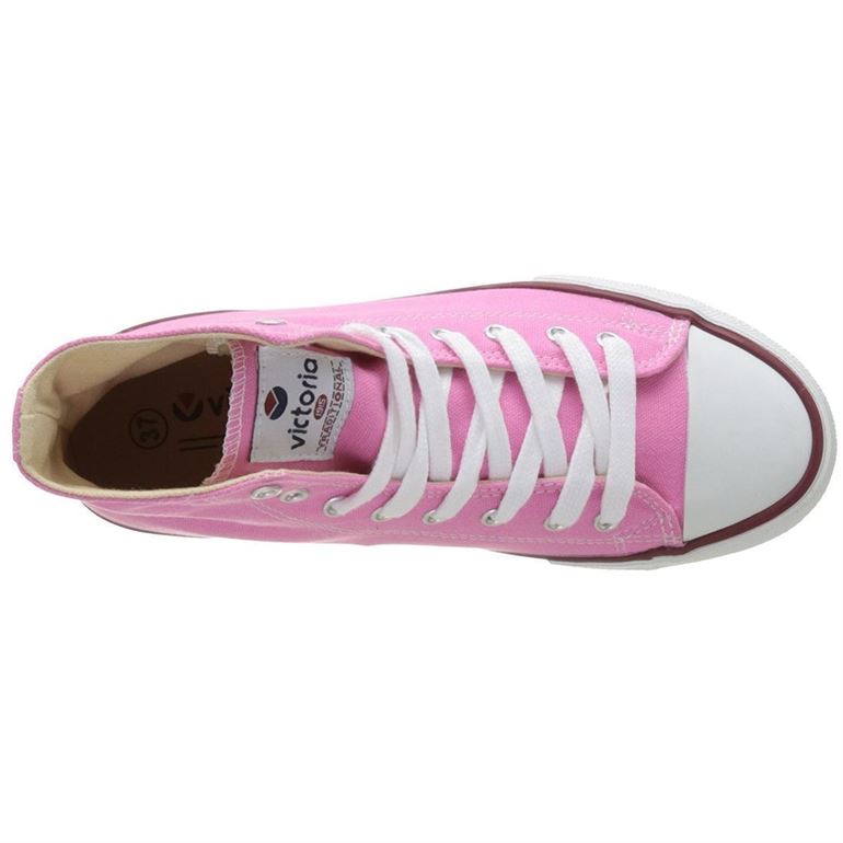 Victoria femme baskets montantes rose1521702_4 sur voshoes.com