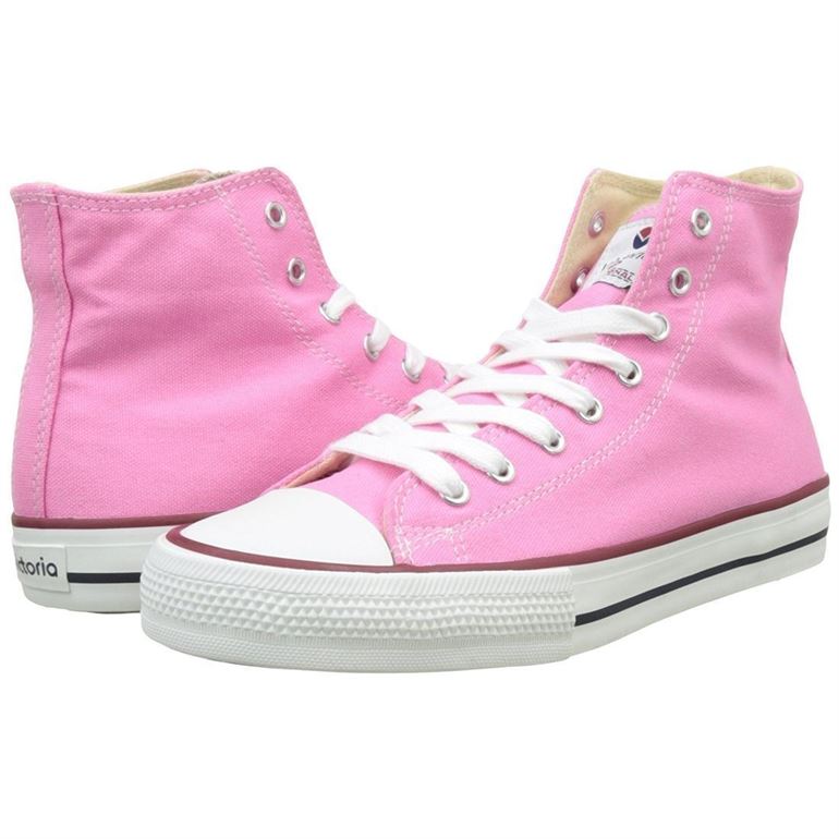 Victoria femme baskets montantes rose1521702_5 sur voshoes.com