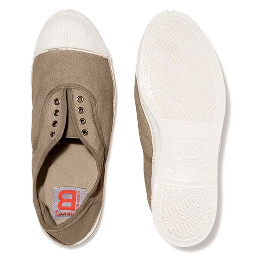 Bensimon femme tennis elly gris1530802_4 sur voshoes.com