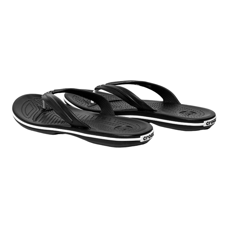 Crocs femme crocband flip noir1534701_3 sur voshoes.com