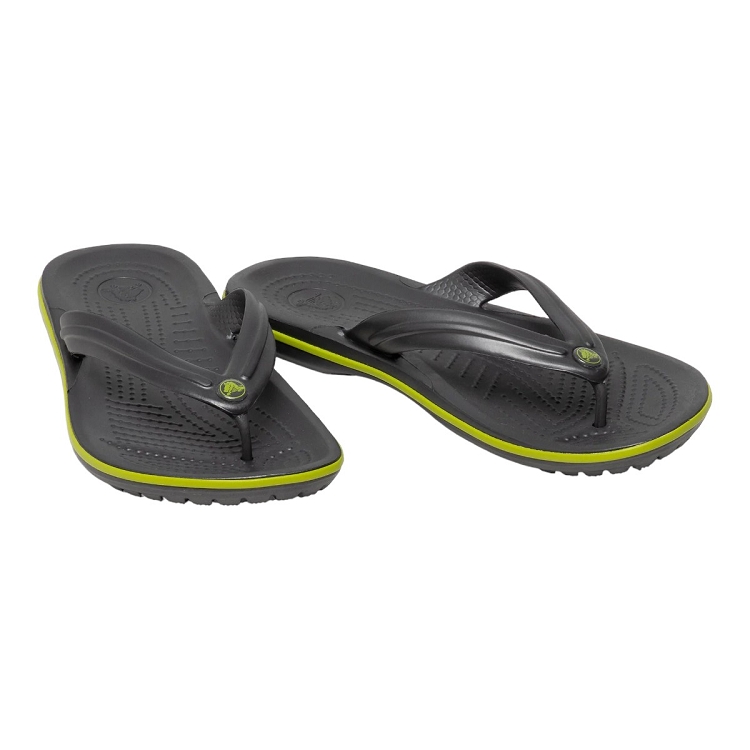 Crocs femme crocband flip graphite1534702_3 sur voshoes.com