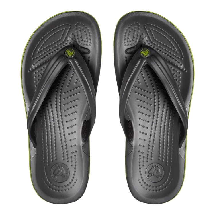 Crocs femme crocband flip graphite1534702_5 sur voshoes.com