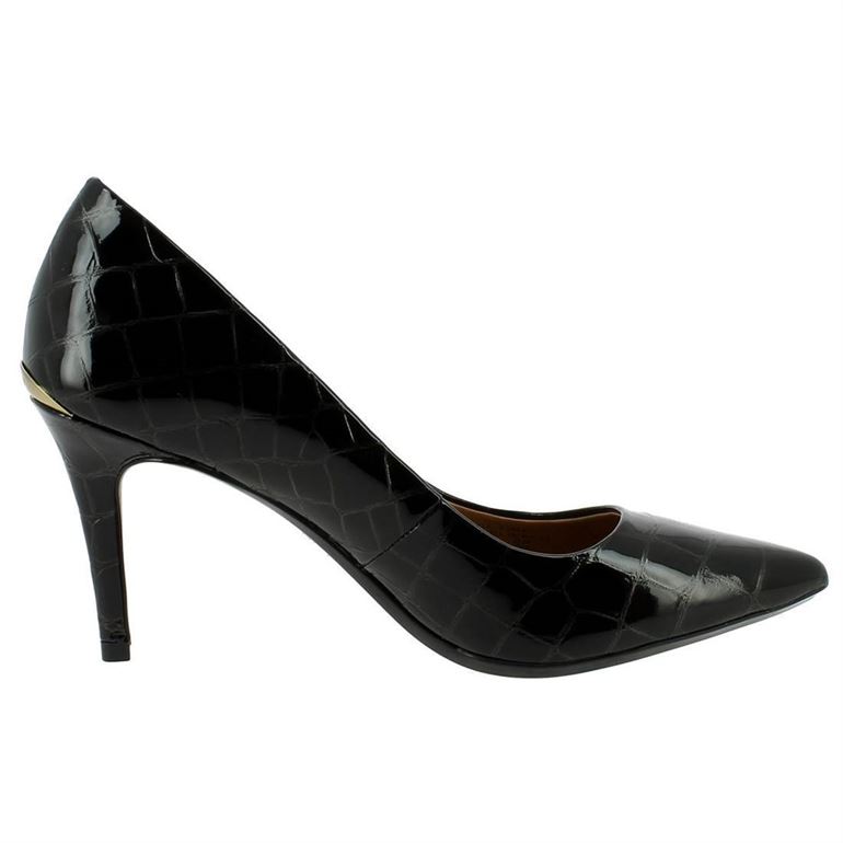 Calvin klein femme gayle croco noir1538201_3 sur voshoes.com