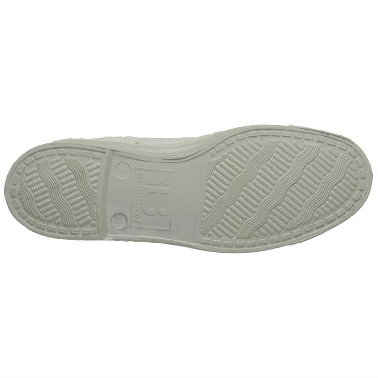 Bensimon femme tennis broderie anglaise blanc1539601_6 sur voshoes.com