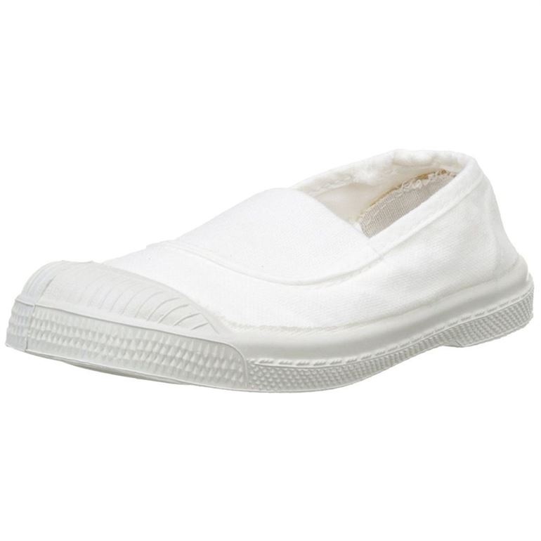 Bensimon fille tennis elastique blanc1539701_2 sur voshoes.com