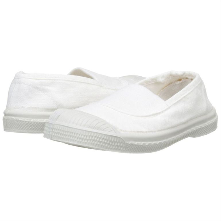 Bensimon fille tennis elastique blanc1539701_4 sur voshoes.com