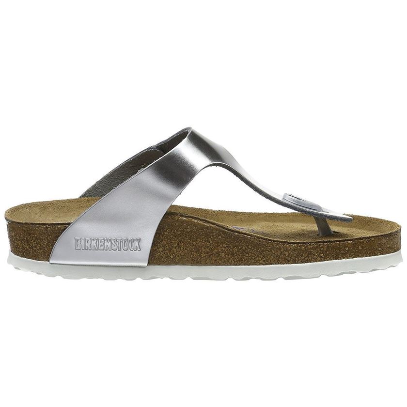 femme Birkenstock femme gizeh silver