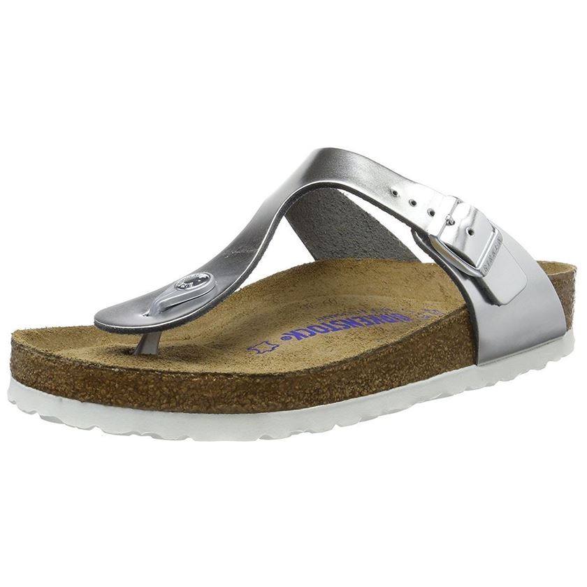 Birkenstock femme gizeh argent1558102_2 sur voshoes.com
