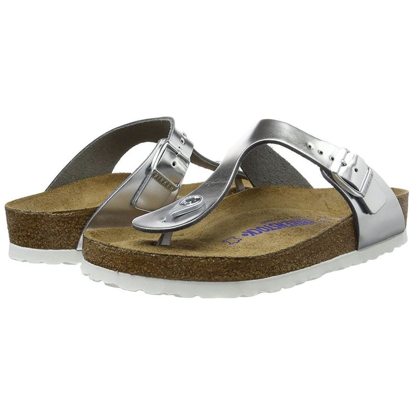 Birkenstock femme gizeh argent1558102_3 sur voshoes.com