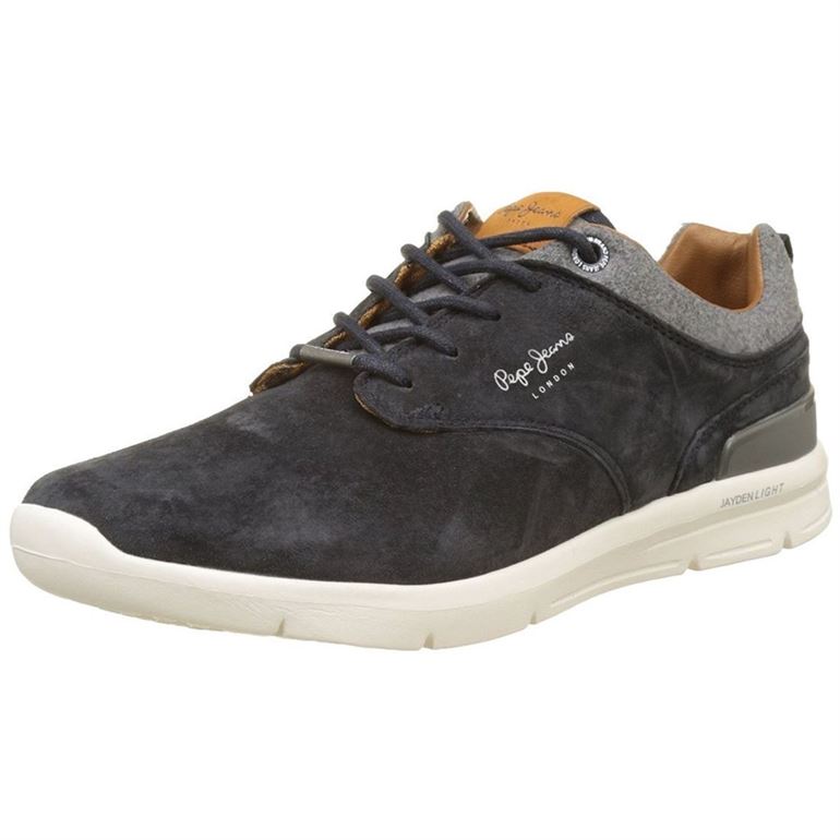 Pepe jeans homme jayden suede bleu1583101_2 sur voshoes.com