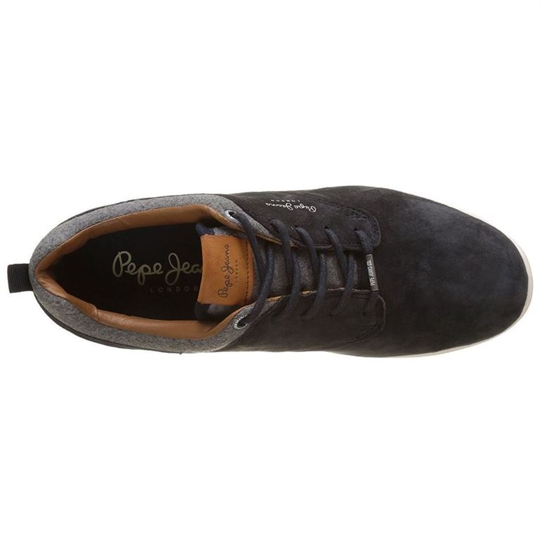 Pepe jeans homme jayden suede bleu1583101_3 sur voshoes.com