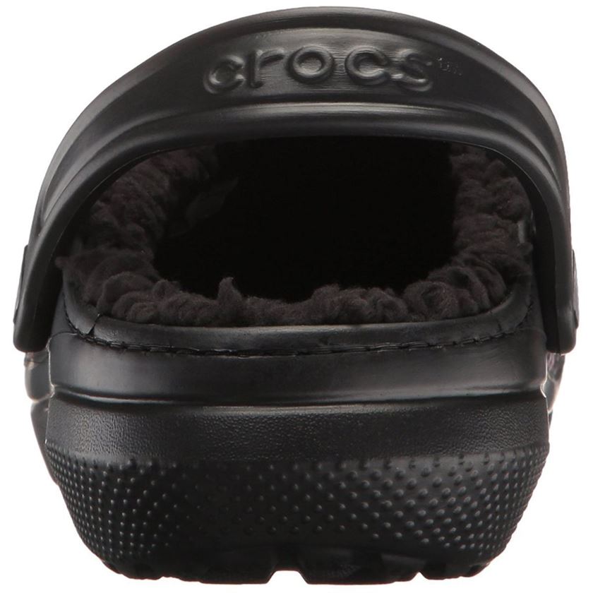 Crocs femme classic fuzz lined clog noir1594101_6 sur voshoes.com