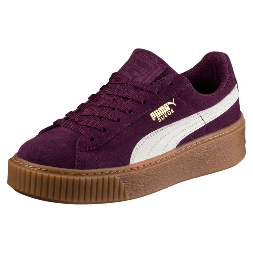 Puma femme suede platform snk violet1599401_2 sur voshoes.com