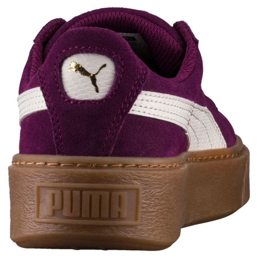 Puma femme suede platform snk violet1599401_5 sur voshoes.com