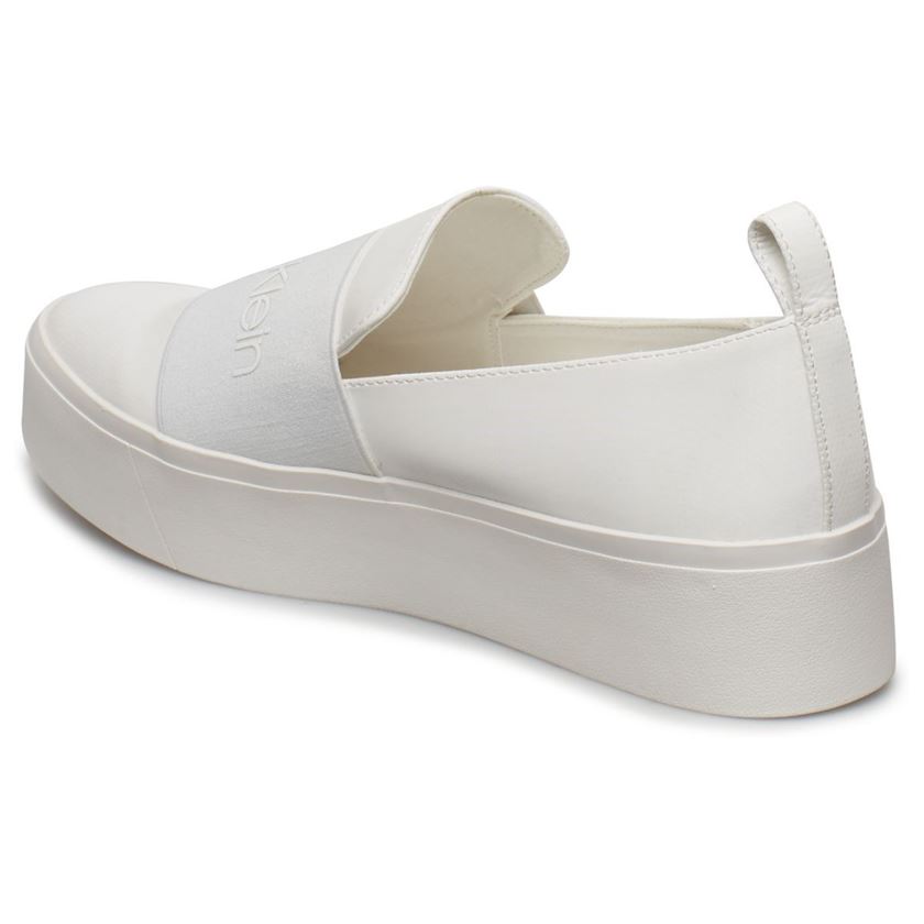 Calvin klein femme jacinta satin blanc1631401_4 sur voshoes.com