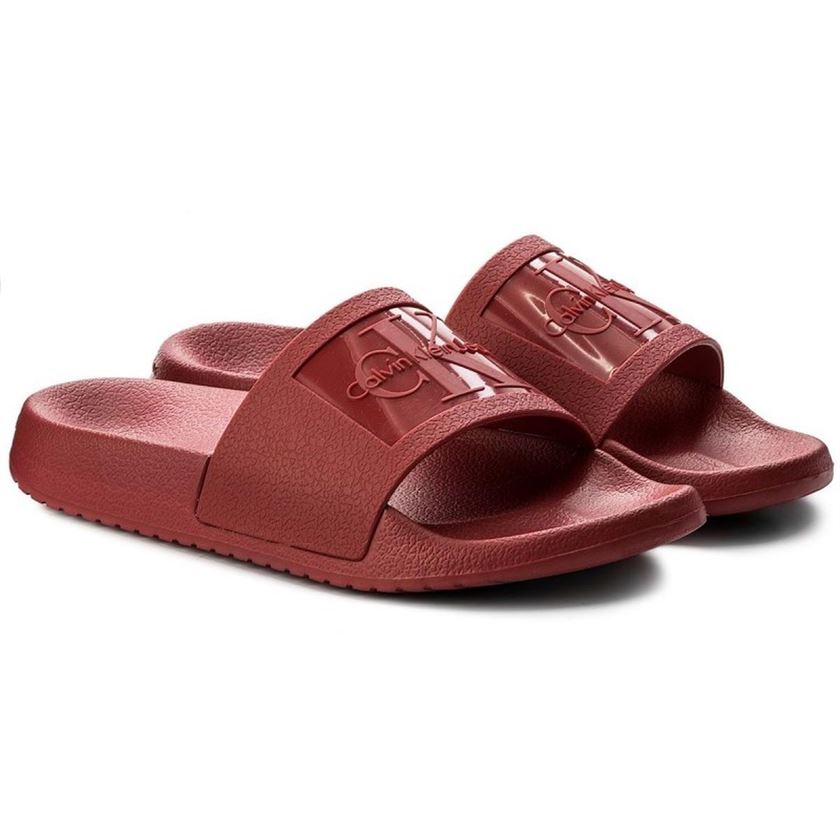 Calvin klein jeans femme christie jelly rouge1632501_3 sur voshoes.com