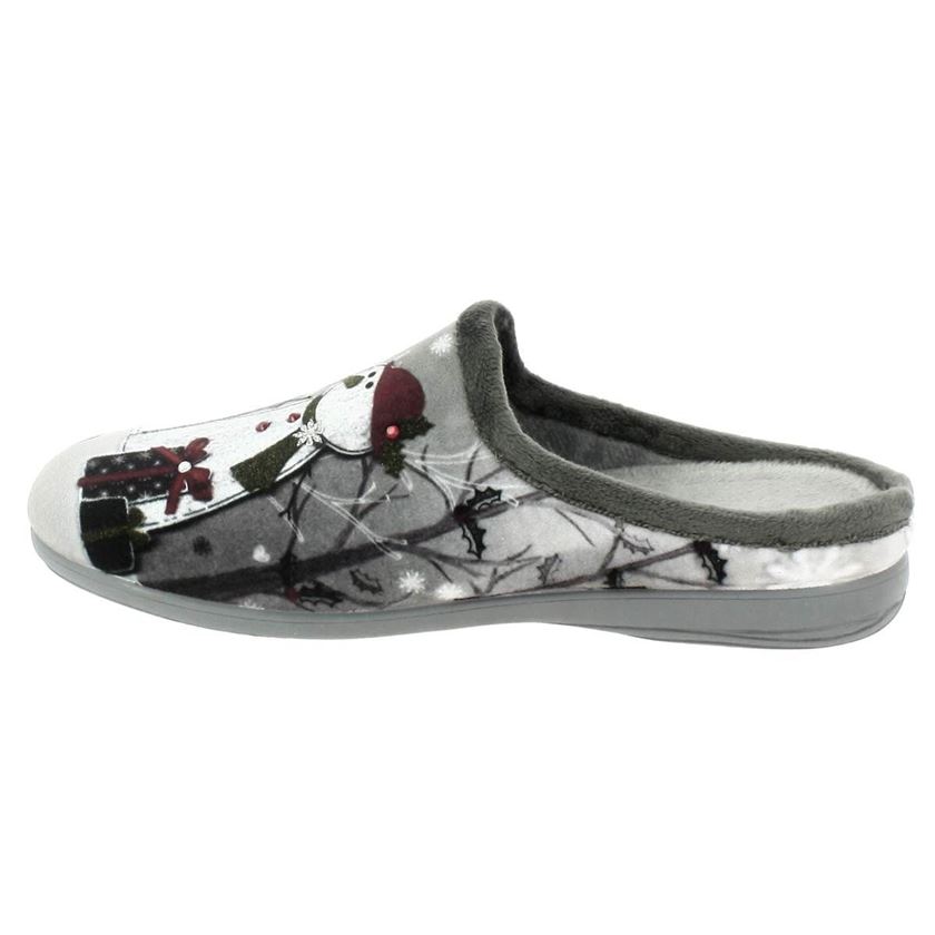 Maison de l espadrille femme flocons gris1654001_3 sur voshoes.com