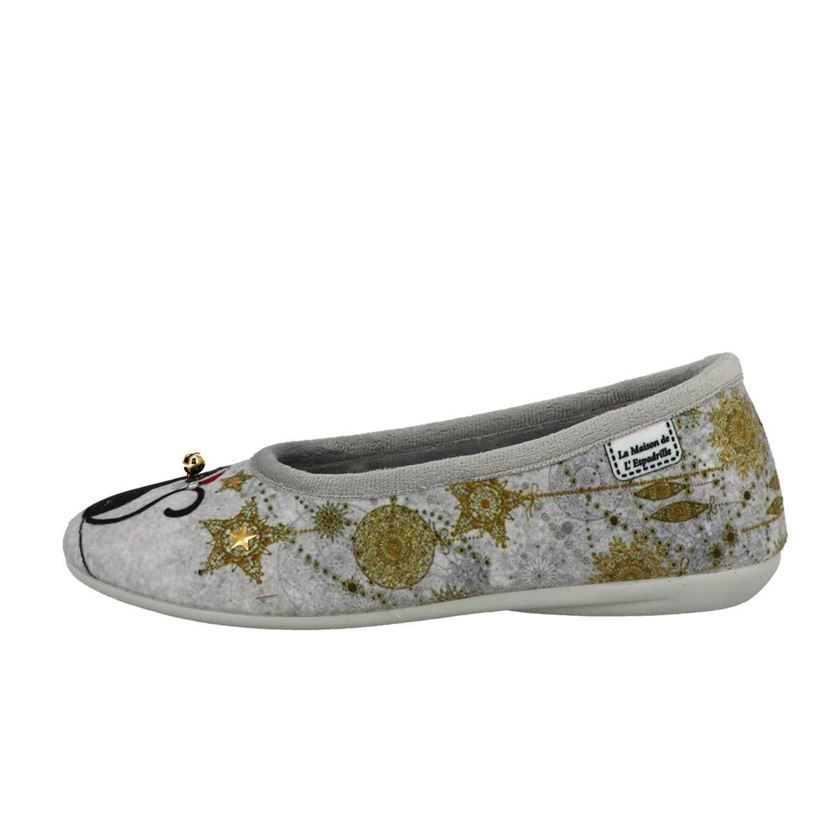 Maison de l espadrille femme noel gris1654201_3 sur voshoes.com