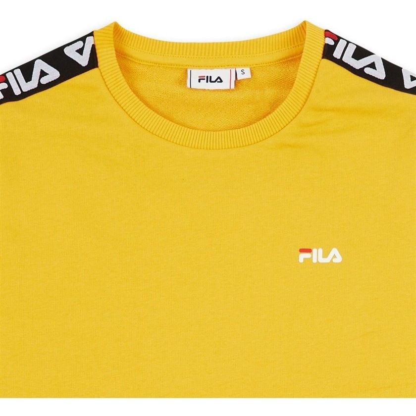 Fila femme tivka crew sweat jaune1654402_3 sur voshoes.com