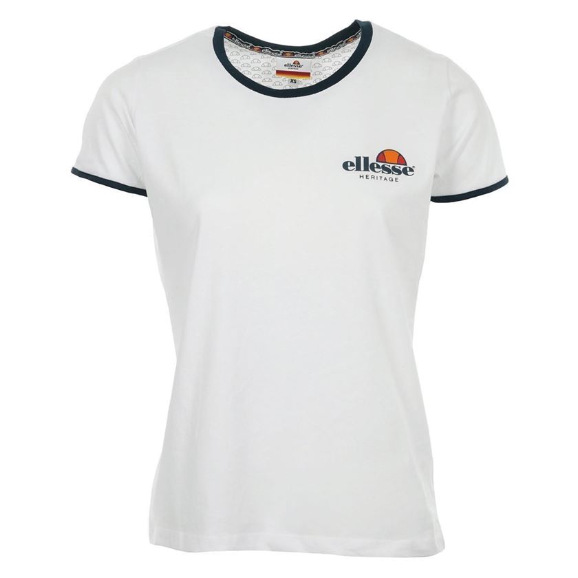 femme Ellesse femme eh f tmc col rond uni blanc