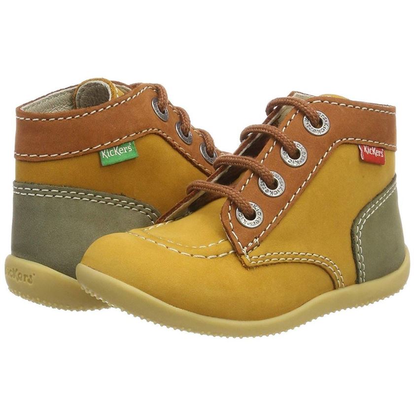 Kickers fille bonbon jaune1686603_3 sur voshoes.com