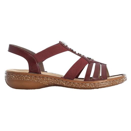 femme Rieker femme morokko bordeaux