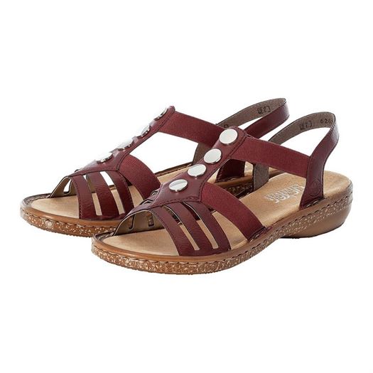 Rieker femme morokko bordeaux1720101_3 sur voshoes.com