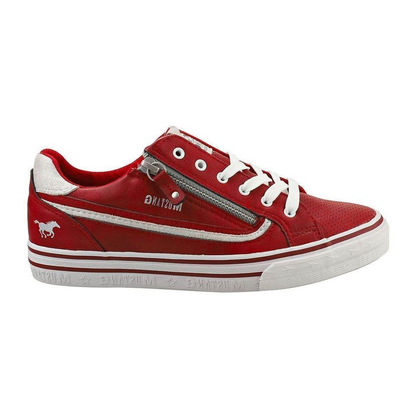 Baskets mode femme Mustang 1354 304 rouge VoShoes