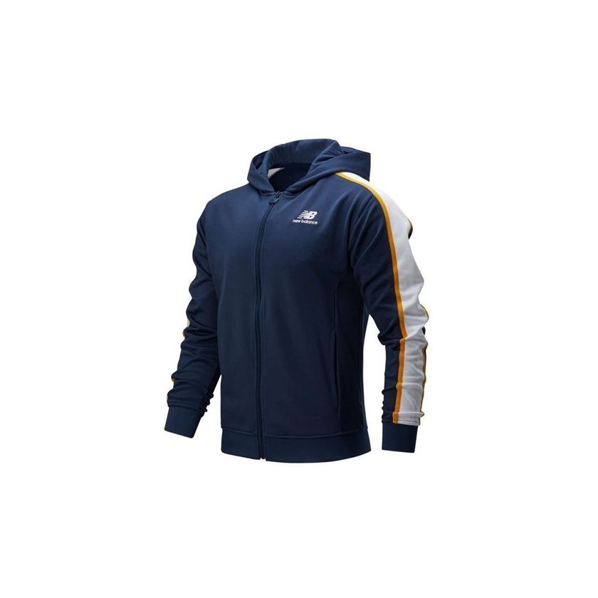 homme New balance homme athletics track hoodie bleu