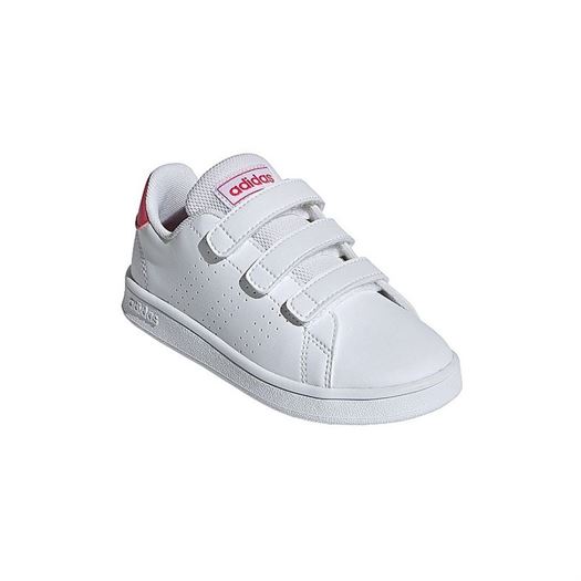 Adidas fille advantage c blanc1735801_2 sur voshoes.com