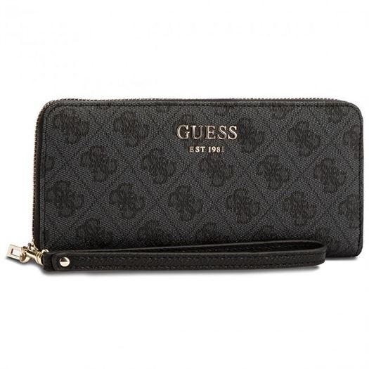 femme Guess femme vikky slg large zip around noir