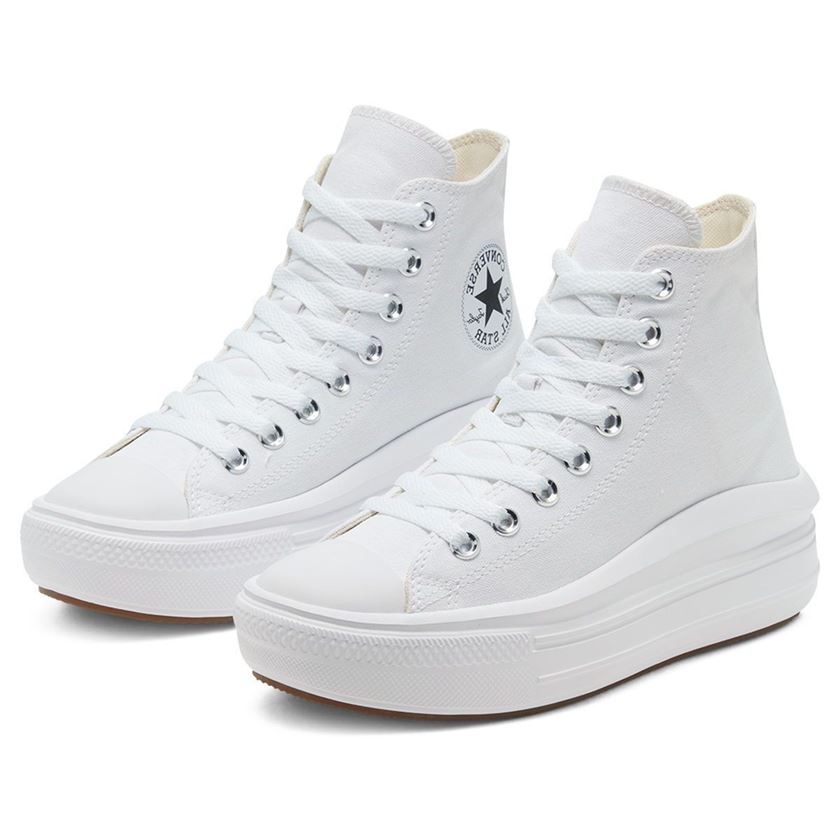 Converse femme chuck taylor hi move blanc1755204_2 sur voshoes.com