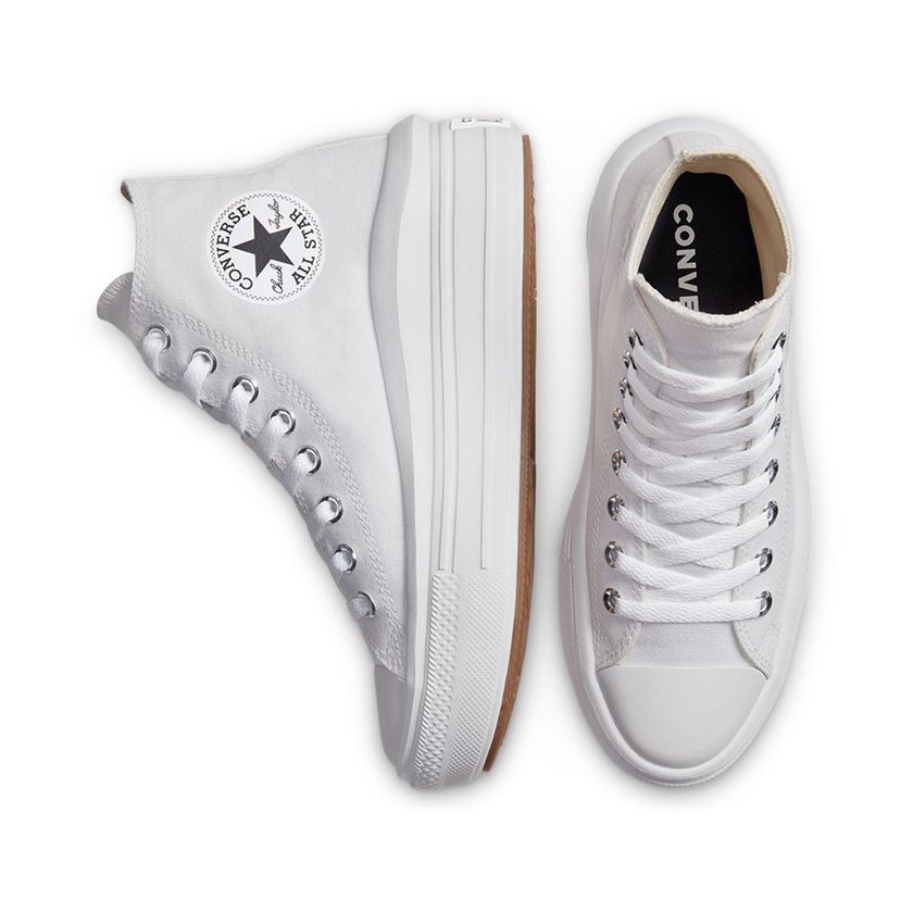 Converse femme chuck taylor hi move blanc1755204_4 sur voshoes.com