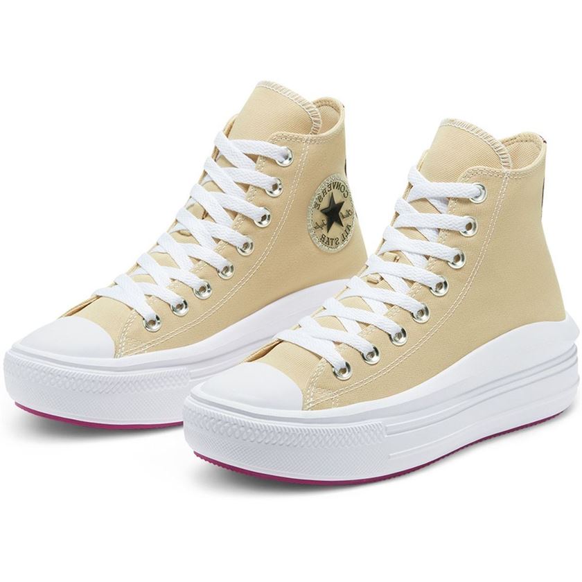 Converse femme chuck taylor hi move beige1755206_2 sur voshoes.com