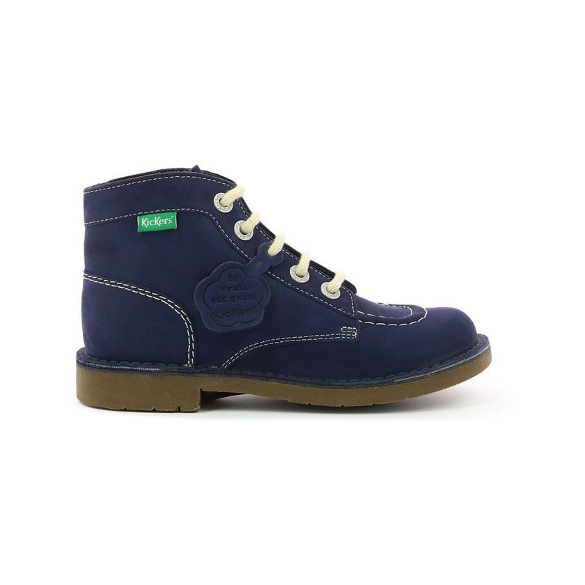 femme Kickers femme kick col bleu